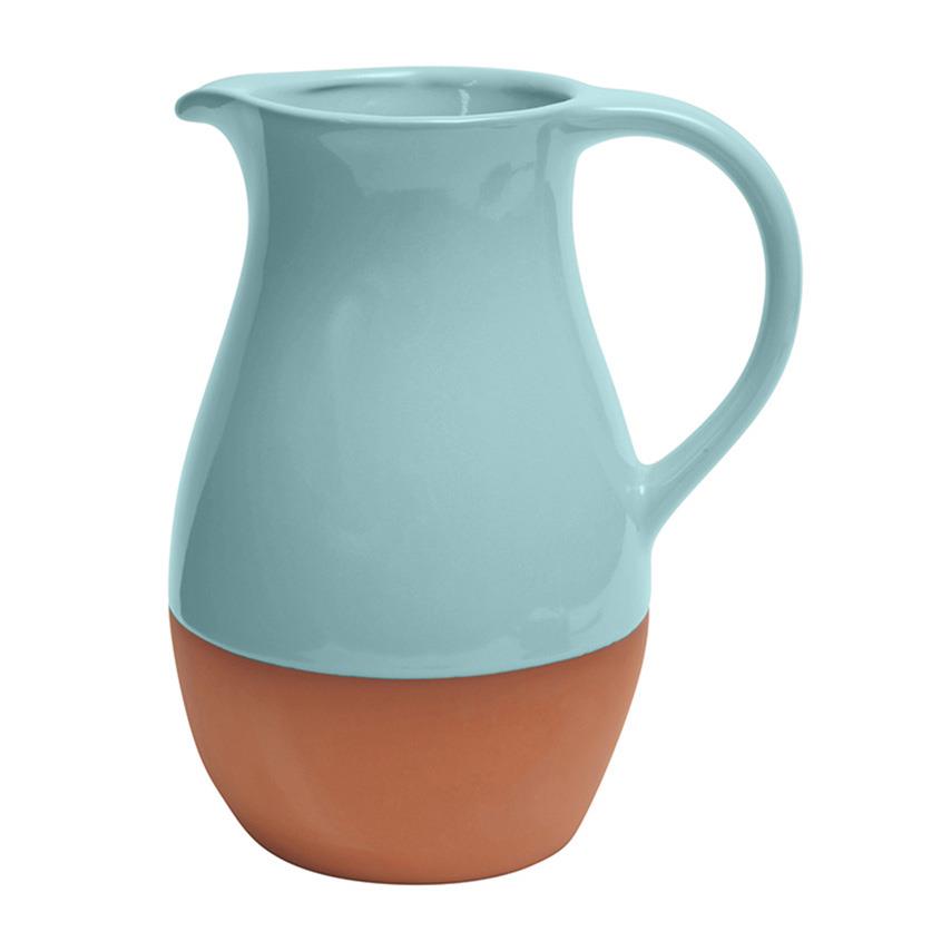 Dexam Sintra Glazed Terracotta Jug - Duck Egg